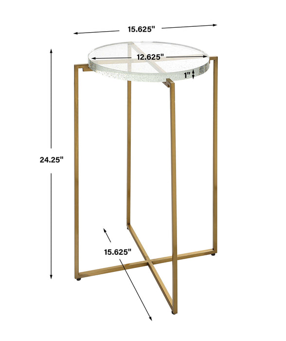 Star-Crossed - Glass Accent Table - Gold