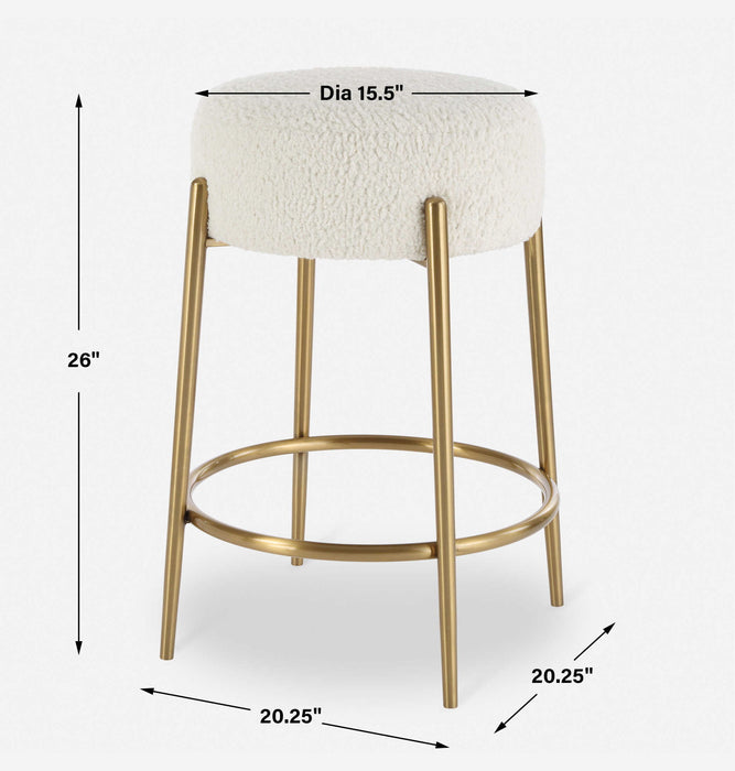 Arles - Brass Counter Stool