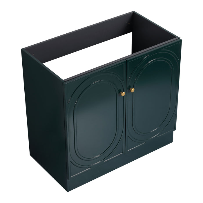 Modern Freestanding Bathroom Vanity With Soft Close Cabinet Doors