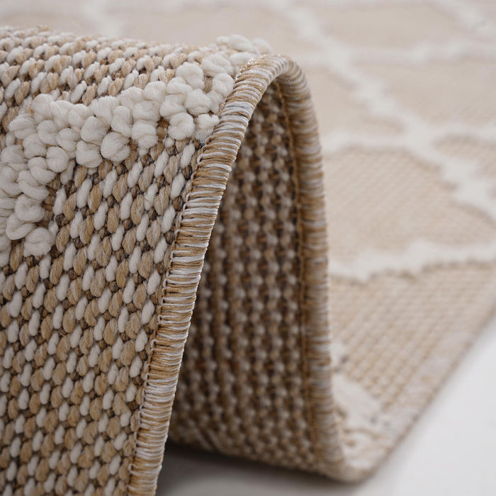 Guros - 8' X 10' Trellis Indoor / Outdoor Area Rug - Ivory