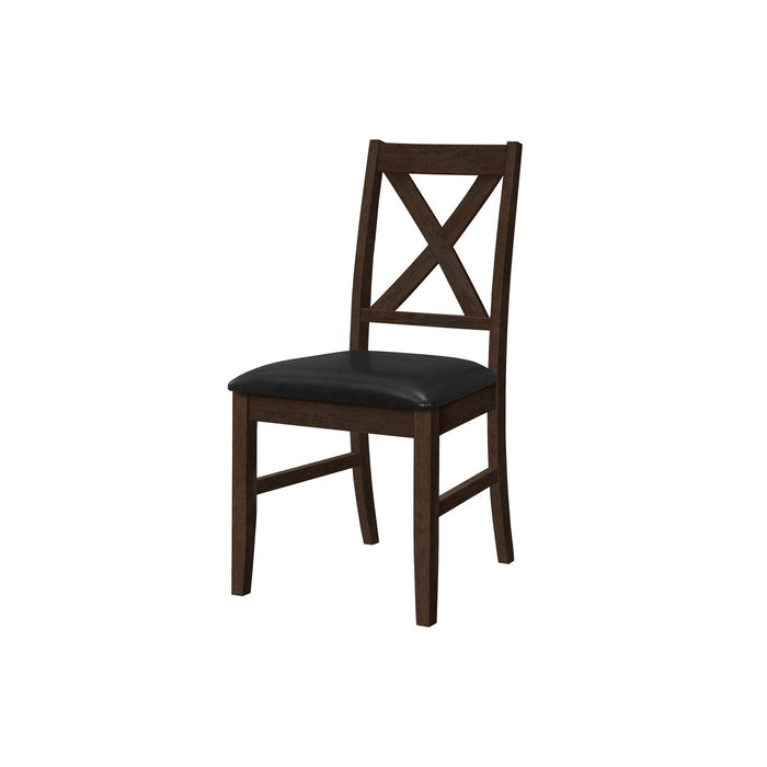 Dining Chair Side, Upholstered For Dining Room, Transitional (Set of 2)