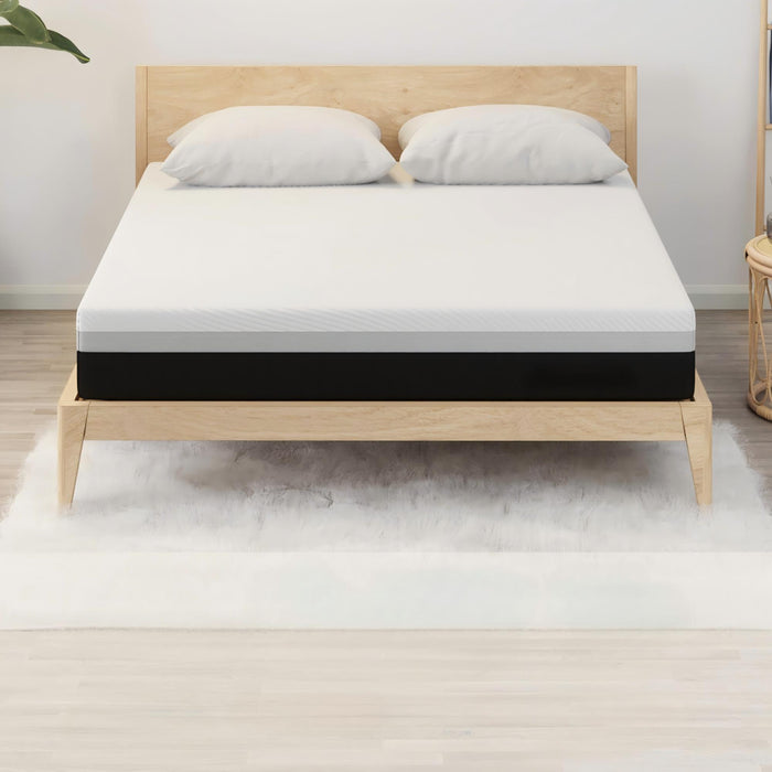 12'' Hybrid Mattress, Cooling Memory Foam & Pocket Springs Medium Firm - White - Queen