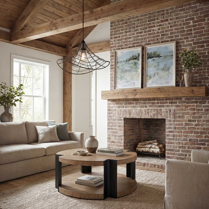 Whirlwind - 1 Light Indoor-Outdoor Pendant - Dark Bronze