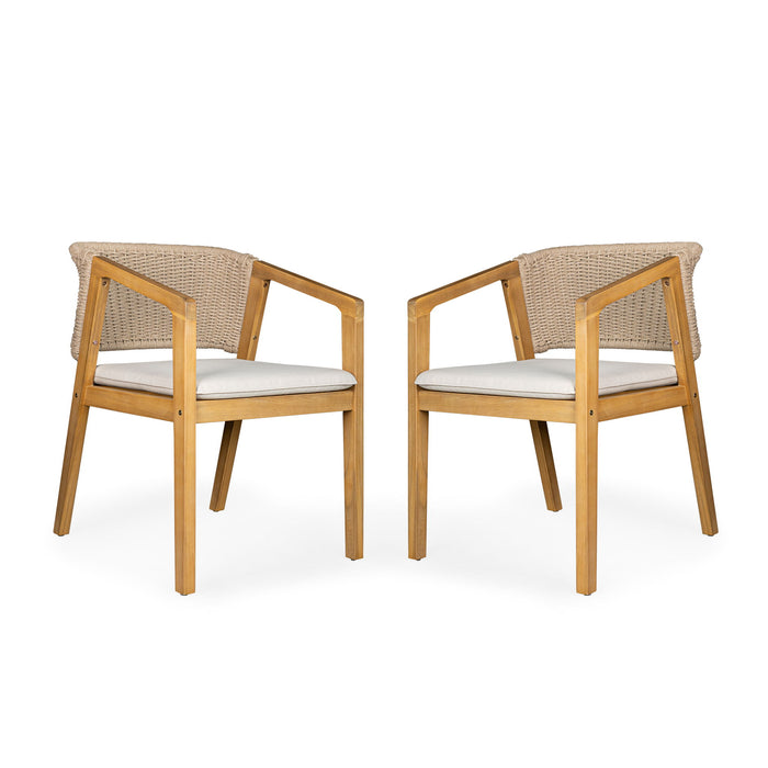 Patio Dining Chair (Set of 2) - Light Teak