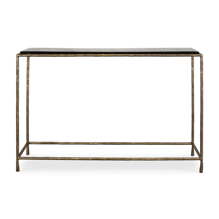 Ovard - Minimalist Metal Console Table - Brass