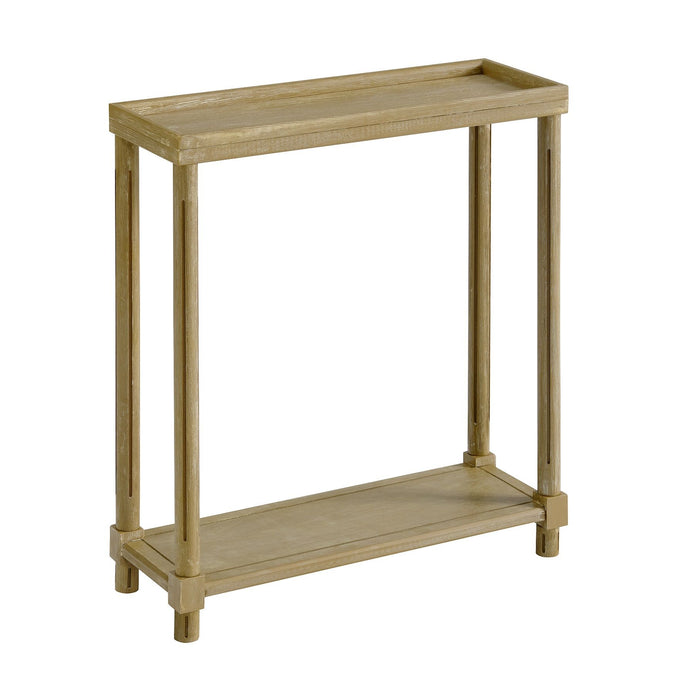 Narrow Side End Tables With Shelf (Set of 2)