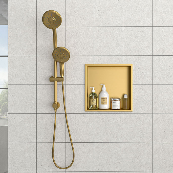 Stainless Steel Shower Niche With Seamless Design For Bathroom Storage