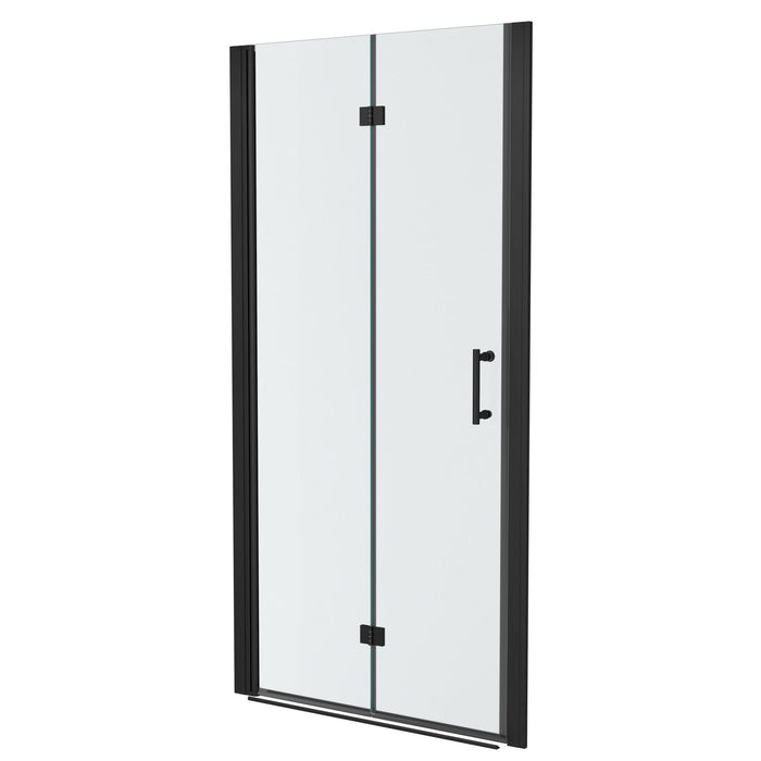Fold Frameless Shower Door With Tempered Glass