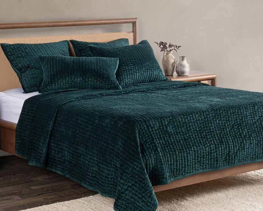 Bari - Velvet Sham - Emerald