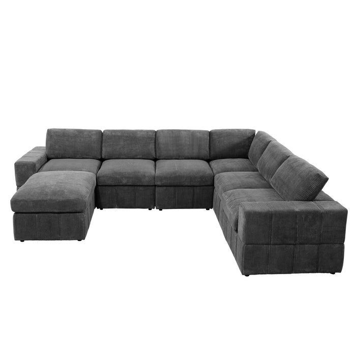 Modular Sectional Sofa, Reversible Set