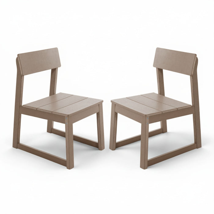 All Weather Patio Dining Chairs (Set of 2)