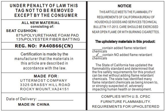 Twists And Turns - Fabric Accent Stool - Black