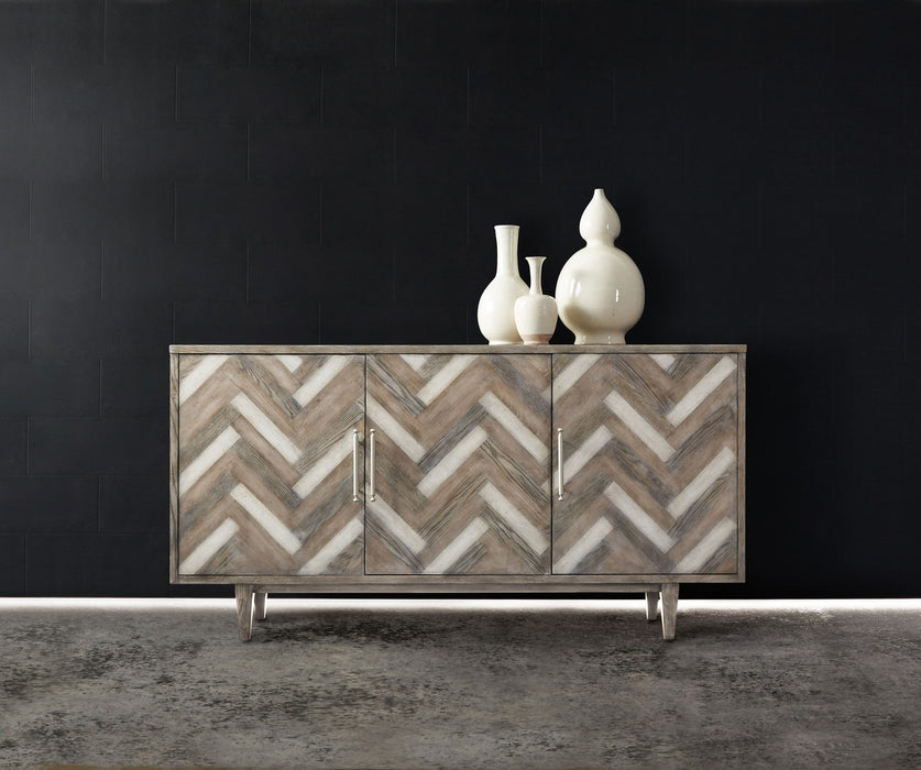 Melange - Natural Beauty Credenza - Dark Gray
