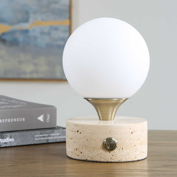 Abril - Rechargeable LED Accent Lamp - Brass,Gold