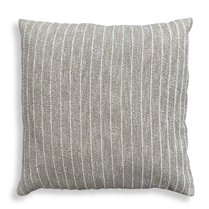 Involve - Outdoor Striped Pillow - Gray / White