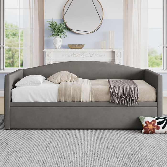 Daybed With Pop Up Trundle, Upholstered Sofa Bed