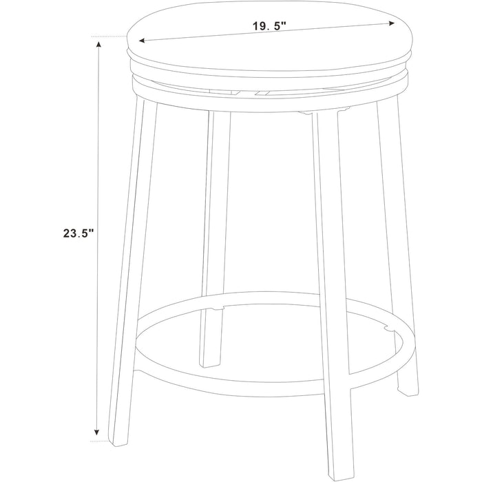 Swivel Bar Stools, Counter Height (Set of 2) - Blue