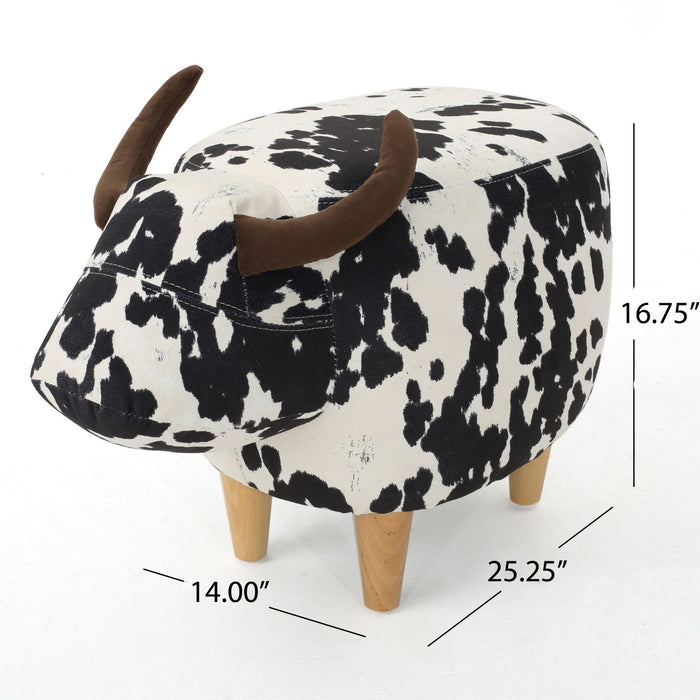 Cow Shaped Ottoman Footstool