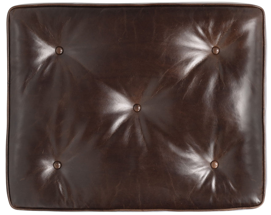 CC - Belvedere Tufted Footstool - Dark Brown