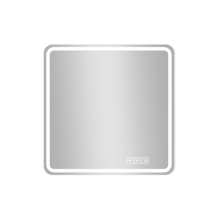 LED Bathroom Mirror, Anti Explosion Glass, Rust Resistant, Anti Fog, Tri Color