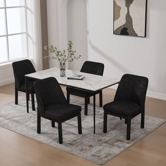 Wide Minimalist Dining Chair