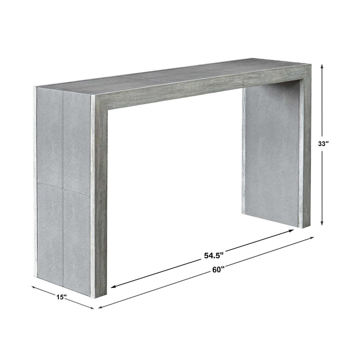 Aerina - Console Table - Aged Gray