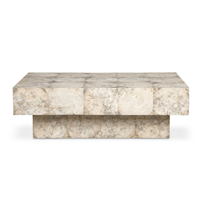 Kotoa - Bleached Coffee Table - White,Woodtone