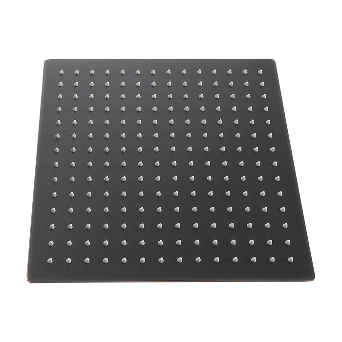 Luxury Rain Fixed Shower Head 12" Square Oil Rubbed Bronze Stainless Steel - Oil-Rubbed Bronze