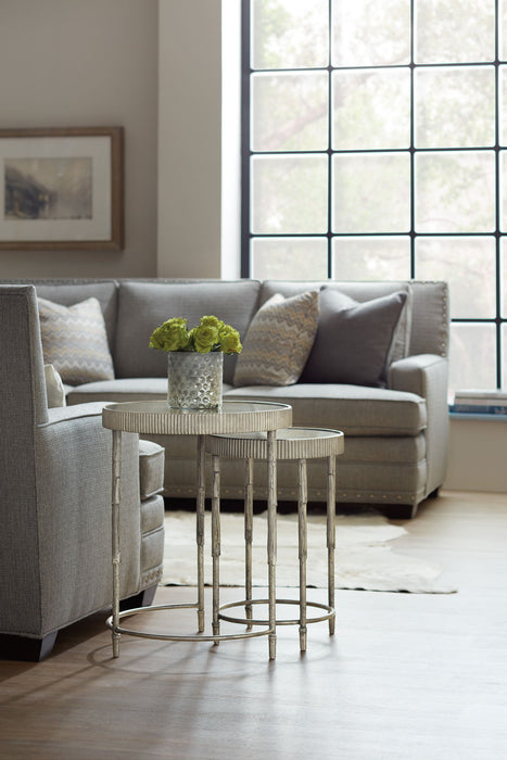 Melange - Accent Nesting Tables - Pearl Silver