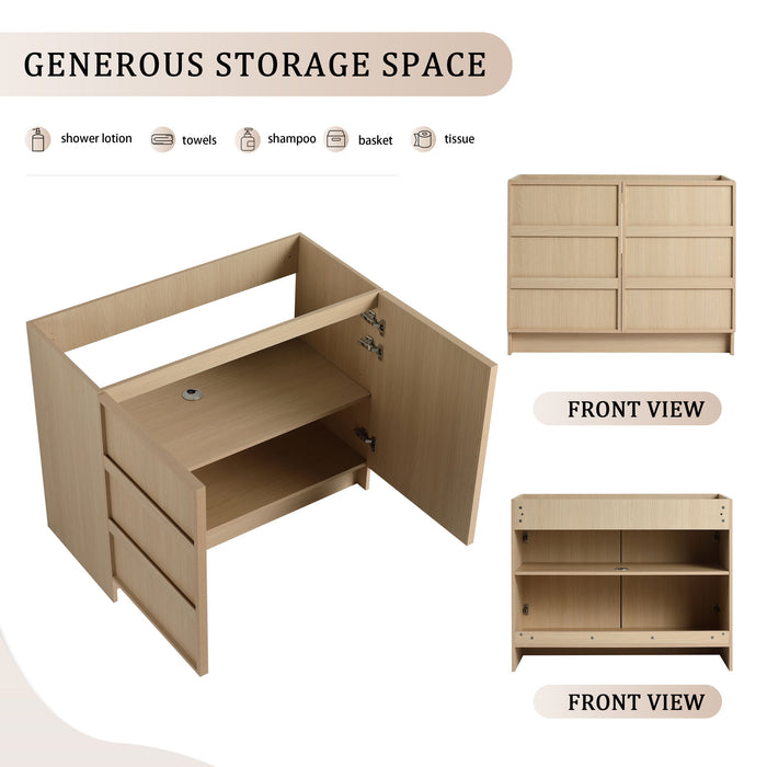 Freestanding Bathroom Vanity With Soft Close Doors