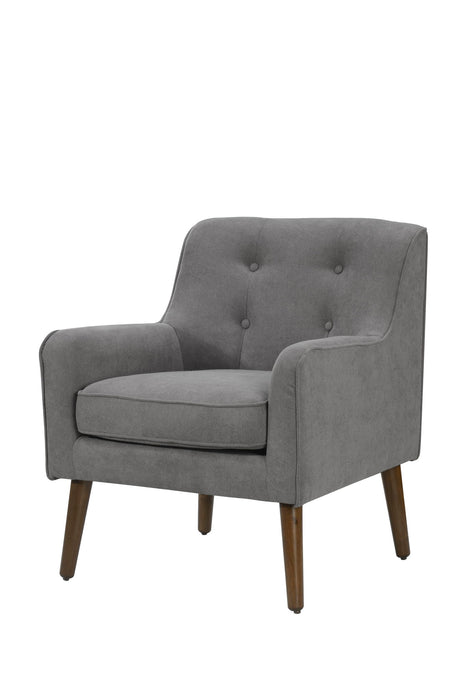 Ryder - Mid Century Modern Woven Fabric Tufted Armchair
