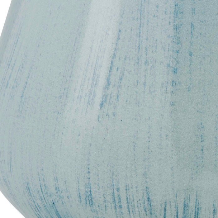 Flare Spire - Indoor-Outdoor Ceramic Vase - Blue