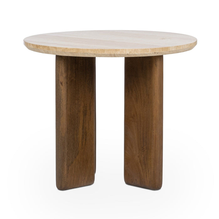 Idella - Travertine Round Table