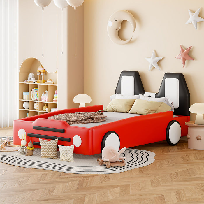 High Quality Race Car Shaped Platform Bed & Wheels