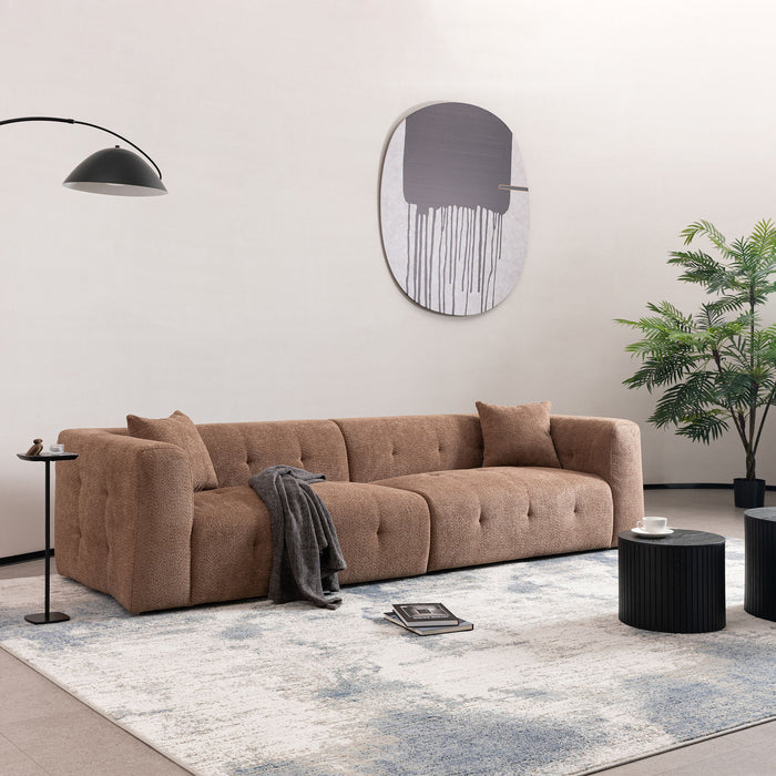 Stylish Sofa With Square Design And Thick Handrailing For Living Room