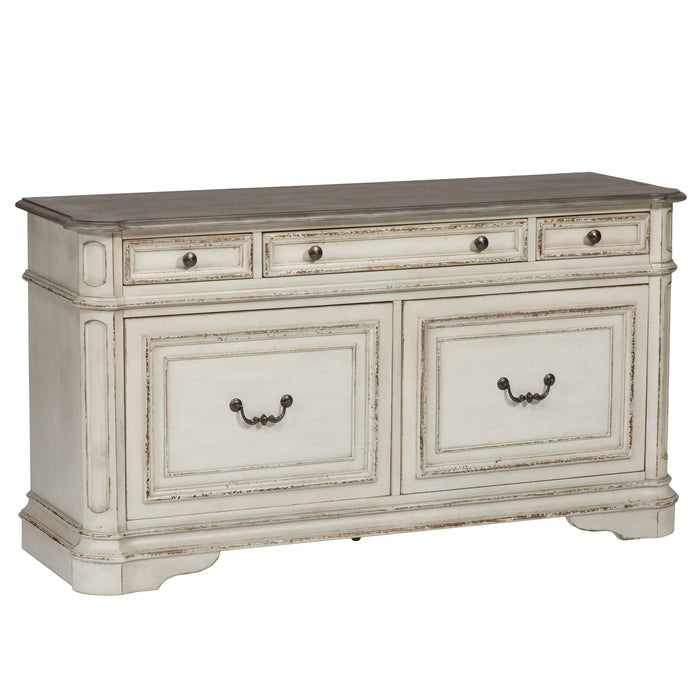 Magnolia Manor - Credenza - Antique White