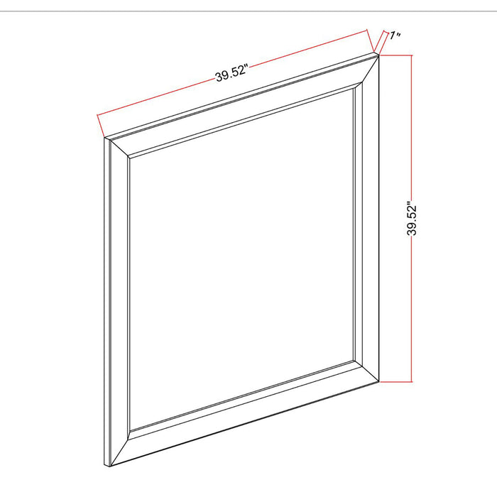 Harry - Mirror, Large Scale Design For Bedroom - Brown