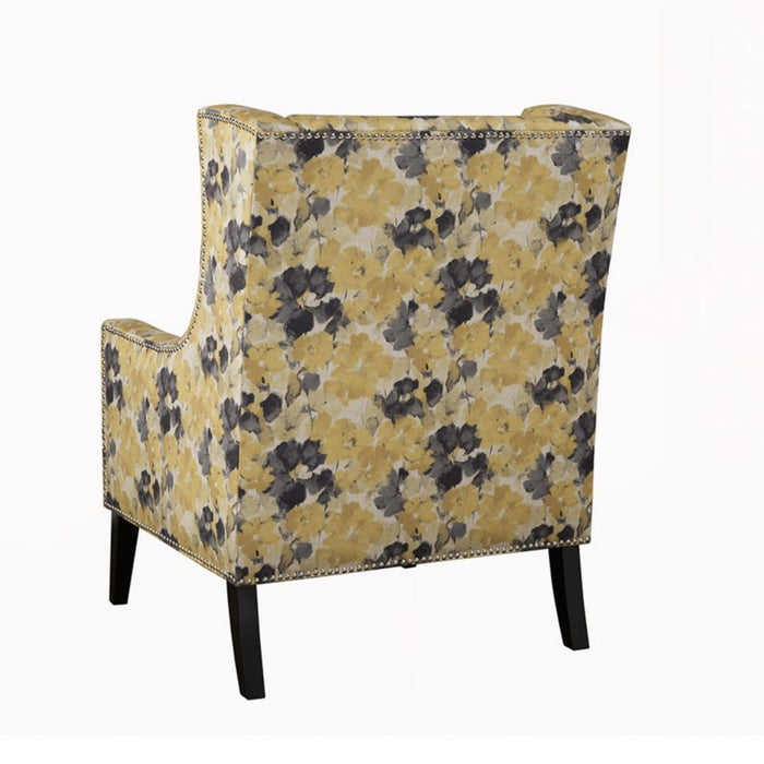 Barton - Wing Chair With Nail Head Accents