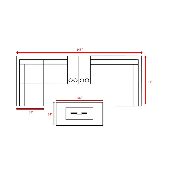Outdoor Elegance Conversation Set With Fire Pit