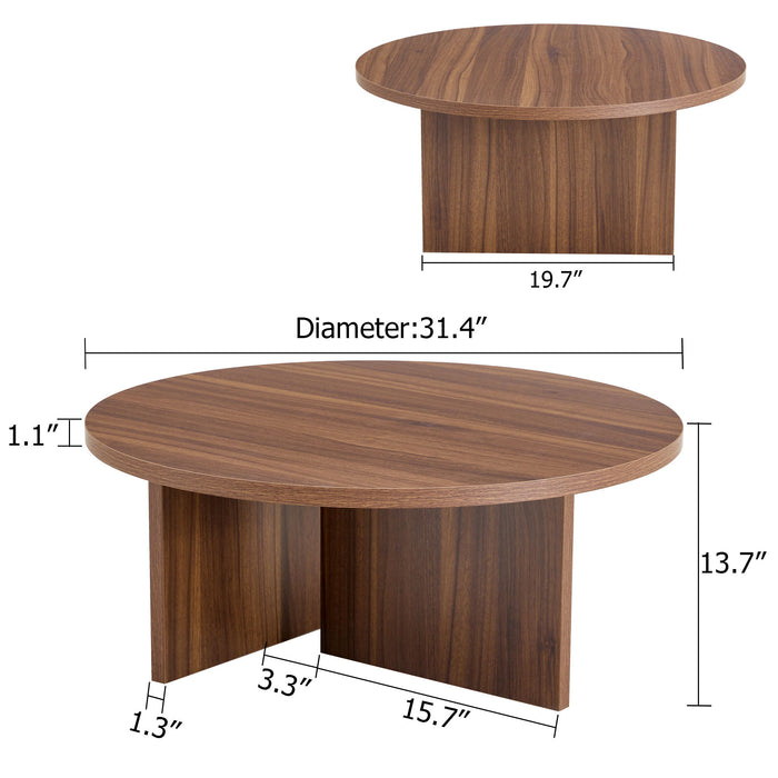 Versatile Round Coffee Table For Various Interior Styles