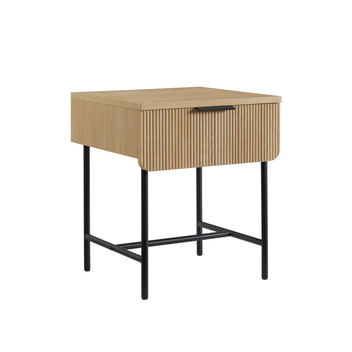 Modern Fluted Door Minimalist Side Table