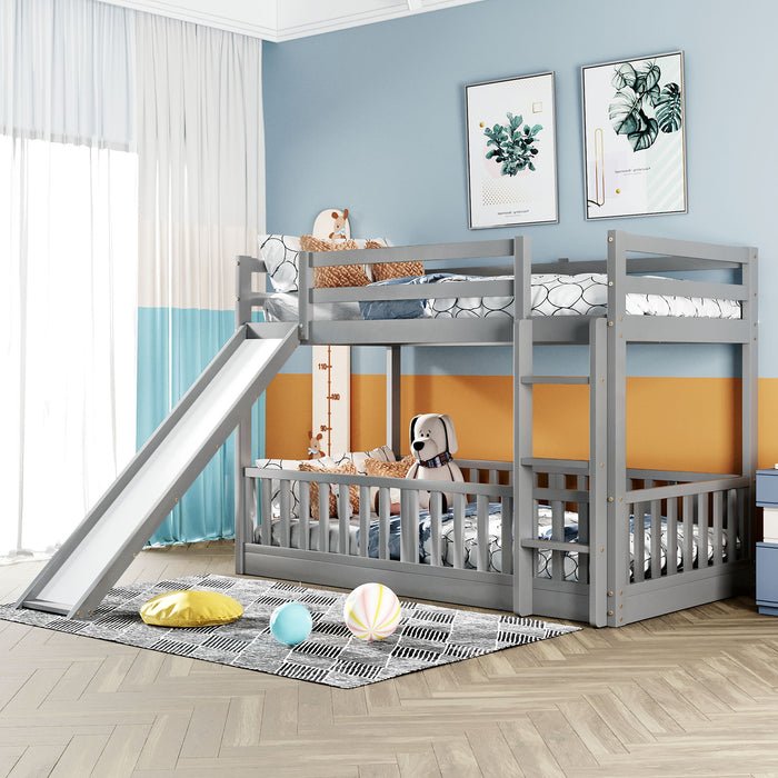 Functional Bunk Bed & Convertible Ladder And Slide