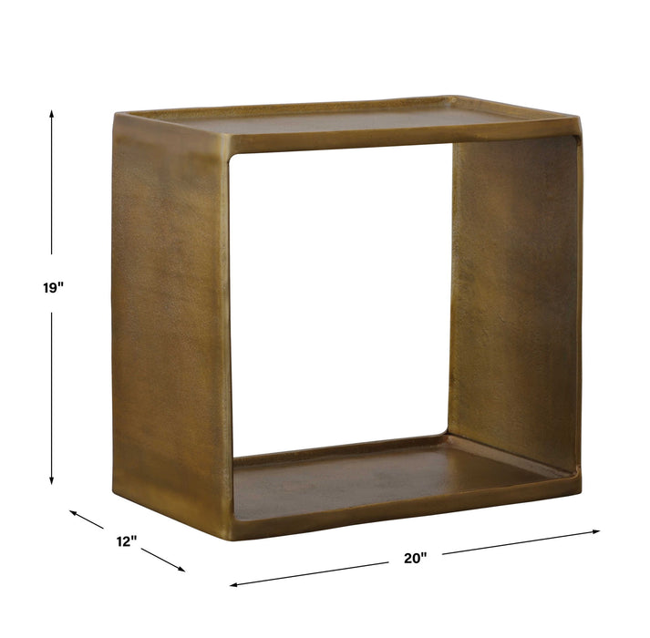 Derwent - Antique Brass Side Table