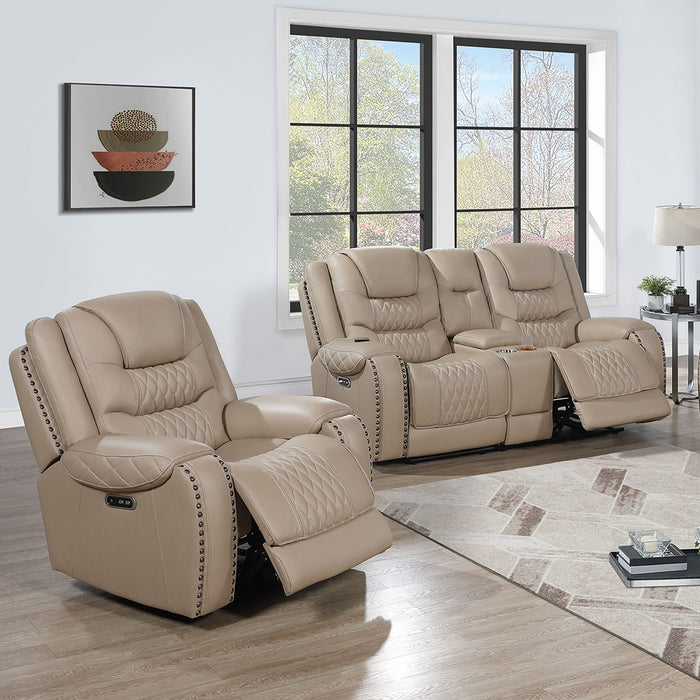 Power Motion Sofa Set With USB Ports And Adjustable Headrests