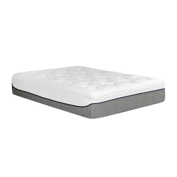 13" Ultra Plush Gel Memory Foam Mattress For Bed With Double Layered Jacquard Cover - Gray / White - King