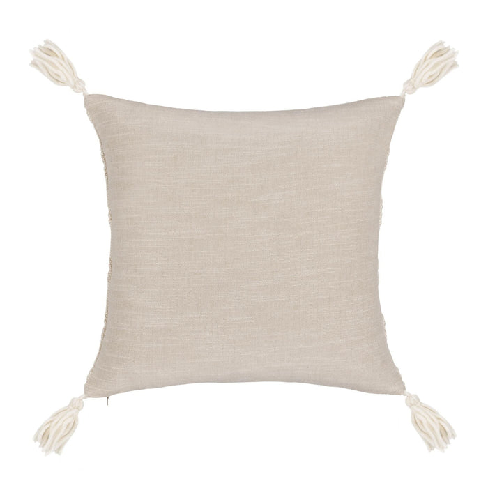 York - 26" x 26" Pillow - Natural / Ivory
