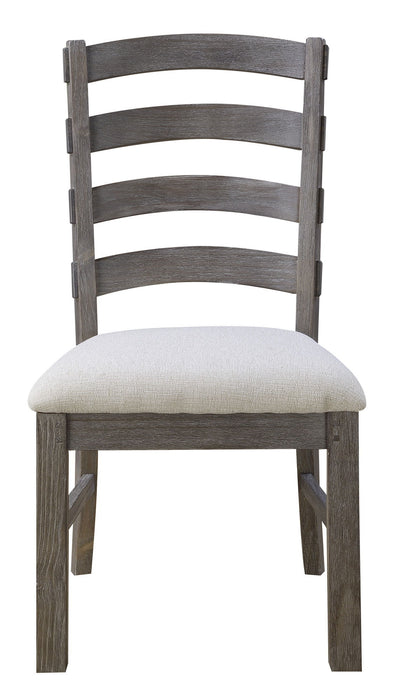 Upholstered Dining Chairs (Set of 2) - Brown - Wood