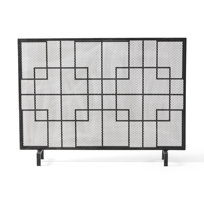 Dorothy - Modern Single Panel Iron Fire Screen
