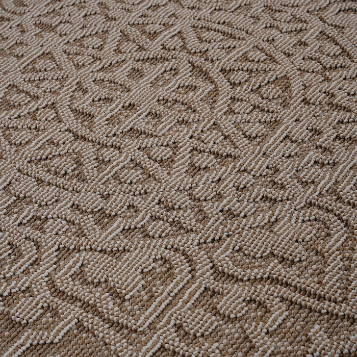 Guros - 6' X 9' Medallion Indoor / Outdoor Area Rug - Beige