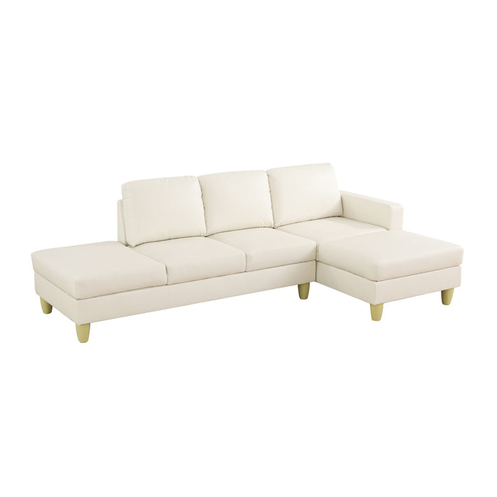 L - Shaped Sectional Sofa With Chaise & Ottoman